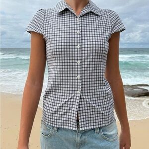 Brandy Melville Rue Plaid Top